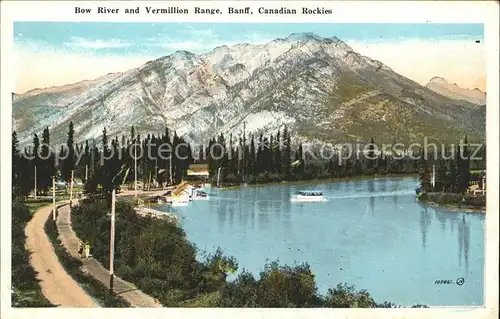 Banff Canada Bow River and Vermillion Range Kat. Banff