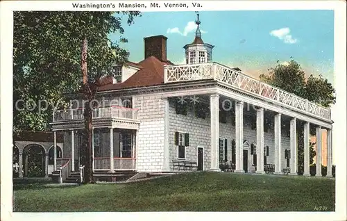 Mount Vernon Virginia Washingtons Mansion Kat. Mount Vernon