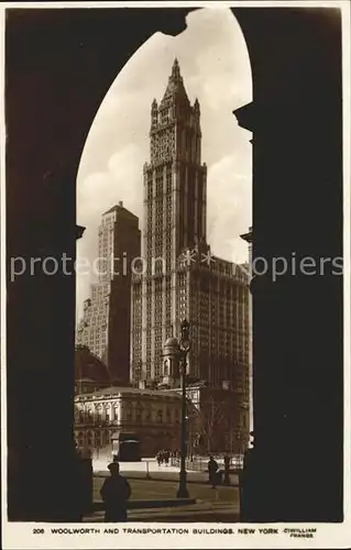 New York City Woolworth and Transportation Building / New York /