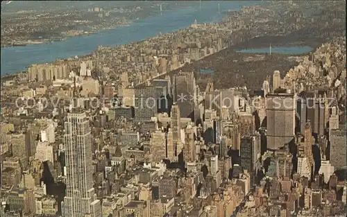 New York City Fliegeraufnahme Skyline Central Park from North / New York /