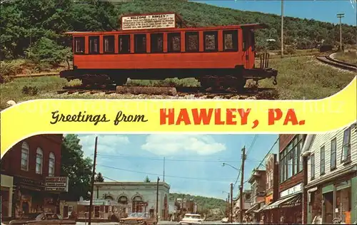 Hawley Pennsylvania Eisenbahnwagen Kat. Hawley
