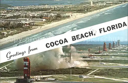Cocoa Beach Fliegeraufnahme Strand und Tuerme Kat. Cocoa Beach