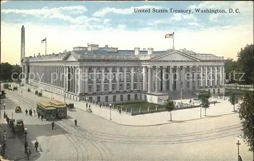 Washington DC United States Treasury Strassenbahn Kat. Washington