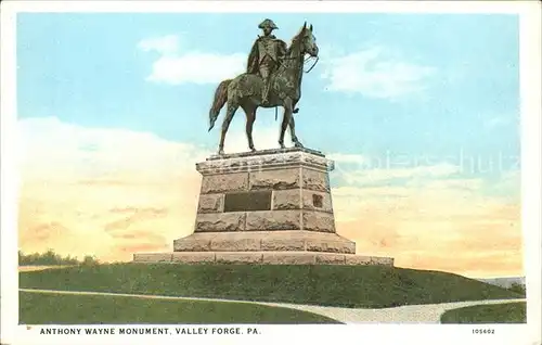 Valley Forge Antony Wayne Monument Kat. Valley Forge