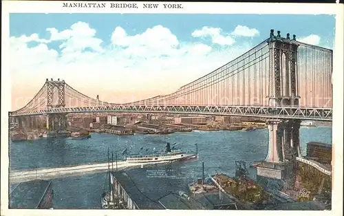 New York City Manhattan Bridge / New York /