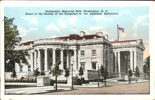 Washington DC Continental memorial hall Kat. Washington