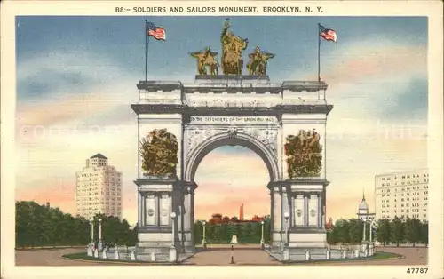 Brooklyn New York Soldiers Sailors Monument Kat. Brooklyn