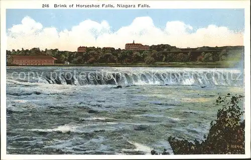 Niagara Falls Ontario Brink of Horseshoe Falls / Niagara Falls Canada /