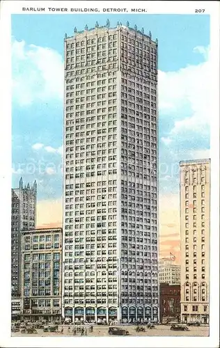 Detroit Michigan Barlum tower building Kat. Detroit