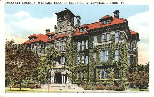 Cleveland Ohio Adelbert college western reserve unuversity
Adelbert college western reserve university Kat. Cleveland