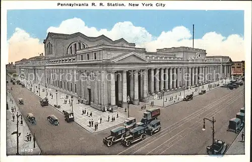 New York City Pennsylvania R. R. station / New York /
