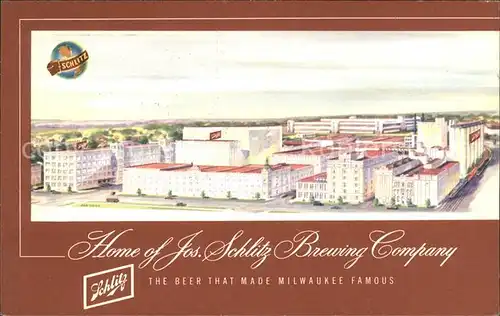 Milwaukee Wisconsin The Schlitz Brewery   Kat. Milwaukee