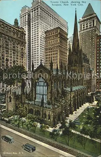 New York City Trinity Church Sky Scrapers  / New York /
