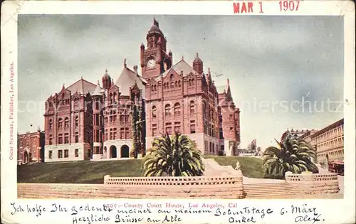 Los Angeles California County Court House  Kat. Los Angeles