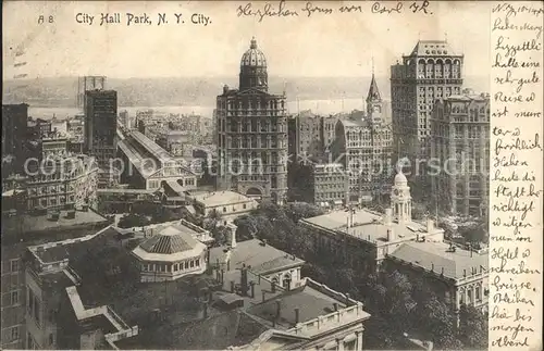 New York City City Hall Park / New York /