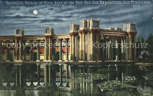 San Francisco California Peristyle Palace of Fine Arts Pan. Pac. Int. Exposition Kat. San Francisco