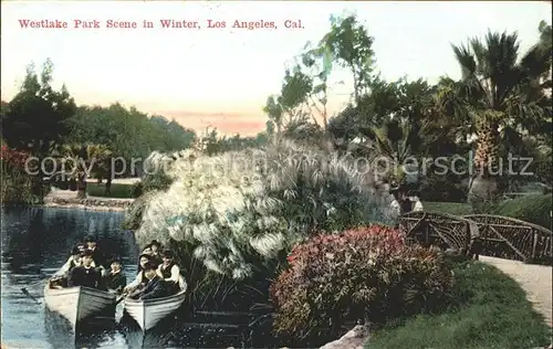 Los Angeles California Westlake Park in Winter  Kat. Los Angeles