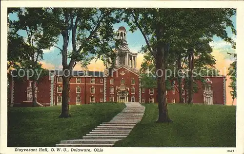Delaware Ohio Stuyvesant Hall O.W.U. Kat. Delaware