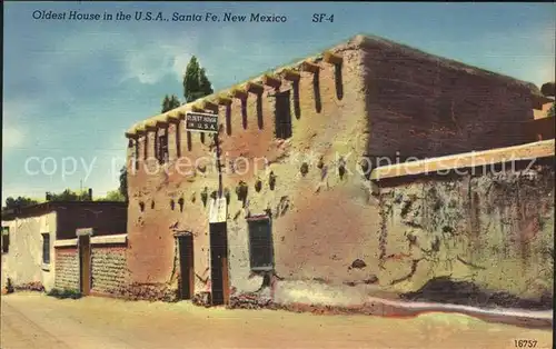 Santa Fe New Mexico Oldest House in the USA  Kat. Santa Fe