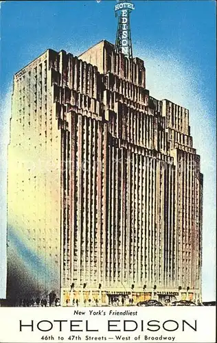 New York City Hotel Edison  / New York /
