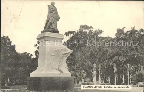 Buenos Aires Estatua de Sarmiento Kat. Buenos Aires