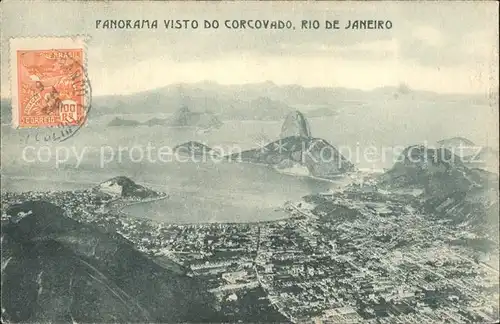 Rio de Janeiro Panorama Visto do Corcovado Kat. Rio de Janeiro