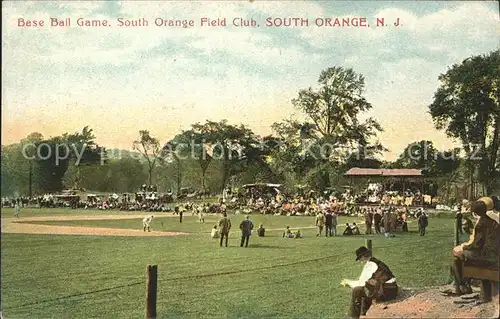 South Orange Base Ball Game Field Club / South Orange /
