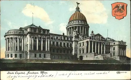 Jackson Mississippi State Capitol  Kat. Jackson
