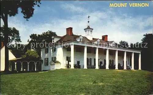 Mount Vernon Washington George Washington s Home Kat. Mount Vernon