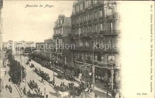 Buenos Aires Avenida da Mayo Kat. Buenos Aires