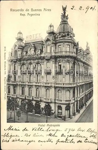 Buenos Aires Hotel Metropole Kat. Buenos Aires