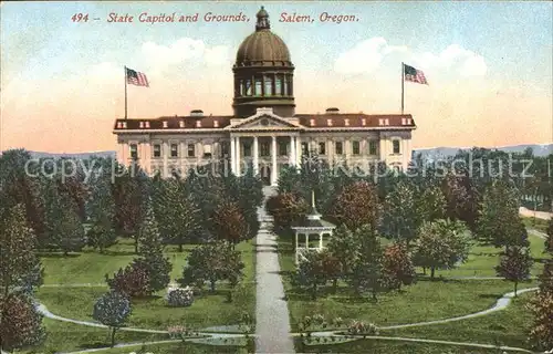 Salem Oregon State Capitol and Grounds Kat. Salem