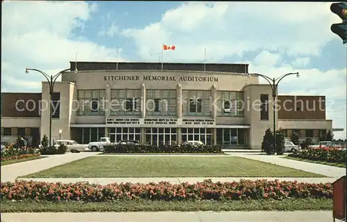 Kitchener Memorial Auditorium Kat. Kitchener