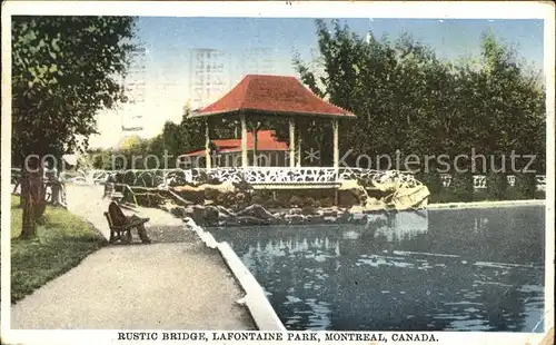 Montreal Quebec Rustico Bridge La Fontaine Park Kat. Montreal