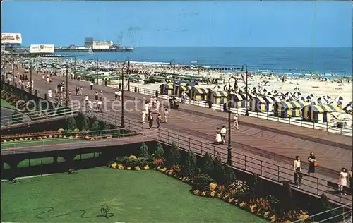 Atlantic City New Jersey Beach and Board Walk Kat. Atlantic City