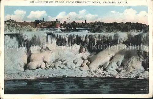 Niagara Falls New York Brink of Falls vereist Kat. Niagara Falls