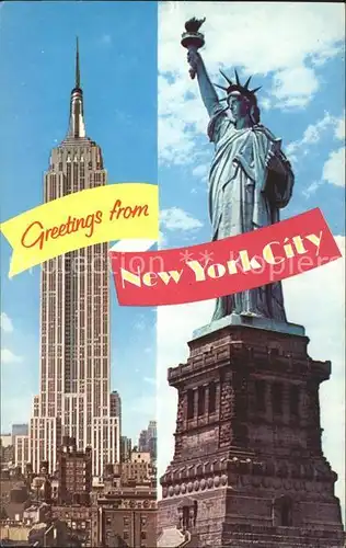 New York City Liberty Empire State Building / New York /