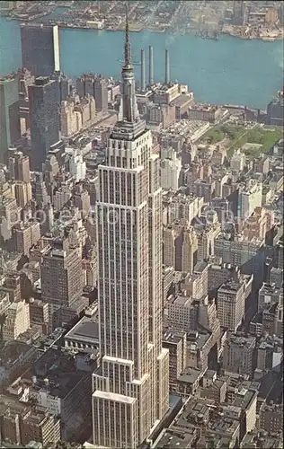 New York City Fliegeraufnahme Empire Stat Building Skyline / New York /
