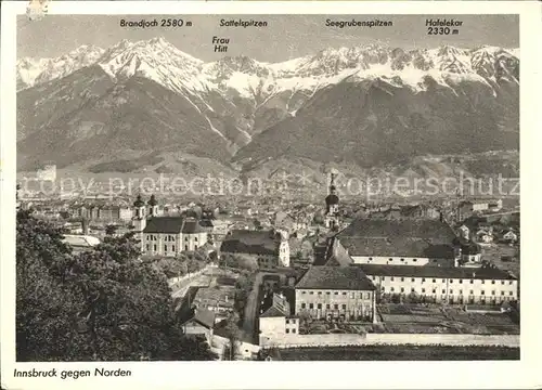 Innsbruck mit Alpen Kat. Innsbruck