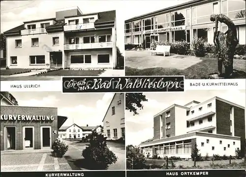 Bad Waldliesborn Kurhaus Haus Ullrich Ortkemper Kat. Lippstadt