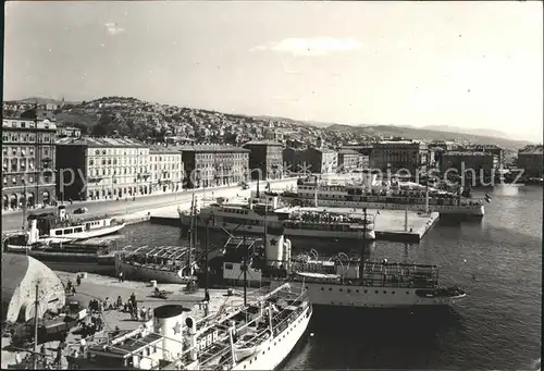 Rijeka Hafen Schiffe Kat. Rijeka