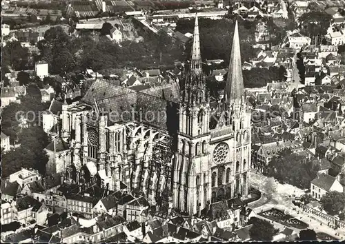 Chartres Eure et Loir Fliegeraufnahme Cathedrale Kat. Chartres