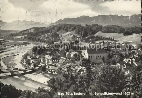 Bad Toelz Badeteil mit Benediktenwand Kat. Bad Toelz