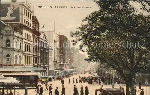 Melbourne Victoria Collins Street Strassenbahn Autos / Melbourne /
