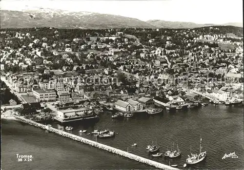 Tromsø Fliegeraufnahme Hafen Kat. Tromsø