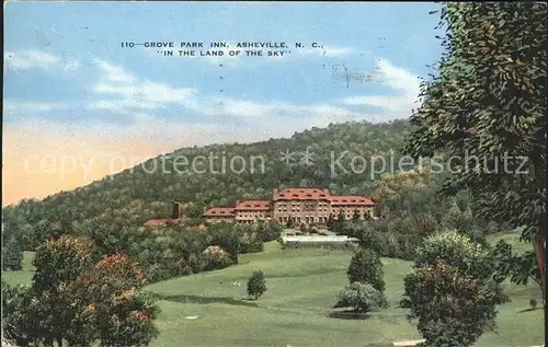 Asheville Grove Park Inn Hotel Golf Club Kat. Asheville