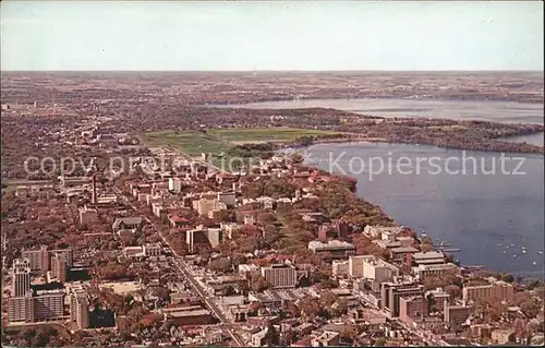 Madison Wisconsin Air view of University of Wisconsin Kat. Madison