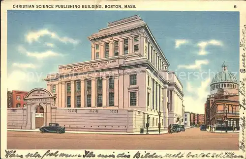 Boston Massachusetts Christian Science Publishing Building Kat. Boston