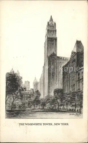 New York City Woolworth Tower / New York /