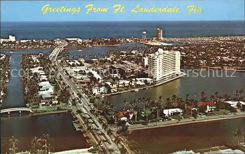 Fort Lauderdale Birds eye view "Venice of America" Kat. Fort Lauderdale